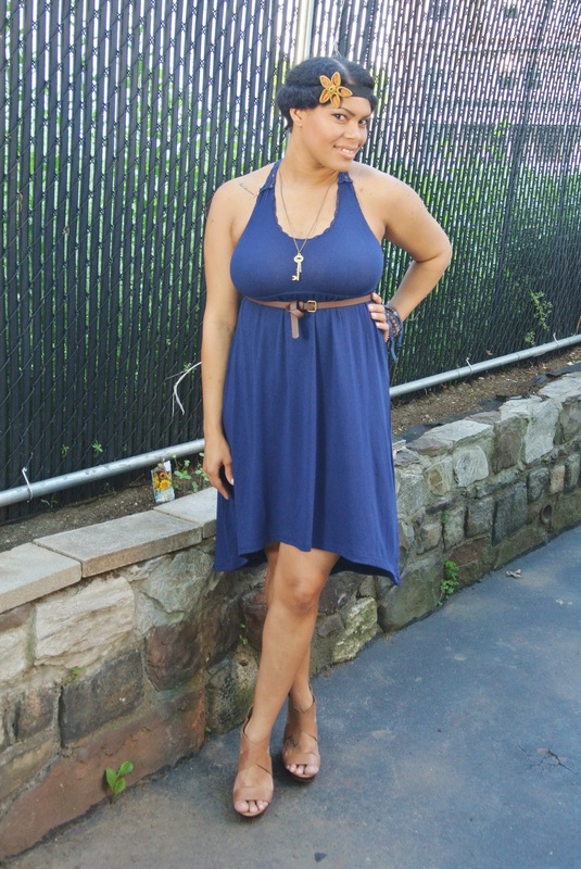 Alicia Gibbs_Mandee Summer Outfit: Jersey Knit Hi-Lo Dress