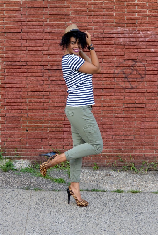 Alicia Gibbs: Chica Fashion: Date Night: Cargo Pants + Leopard Pumps