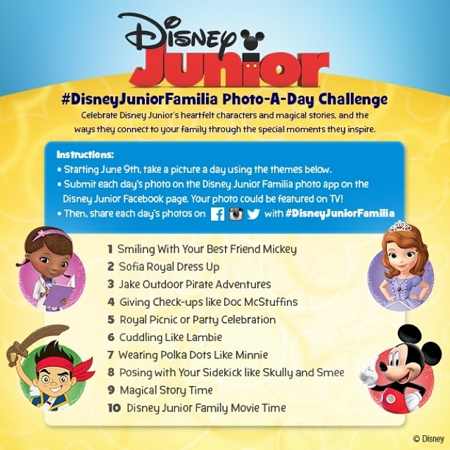 Chica Fashion: Celebrate Family Moments with Disney Junior Familia Photo-A-Day Challenge