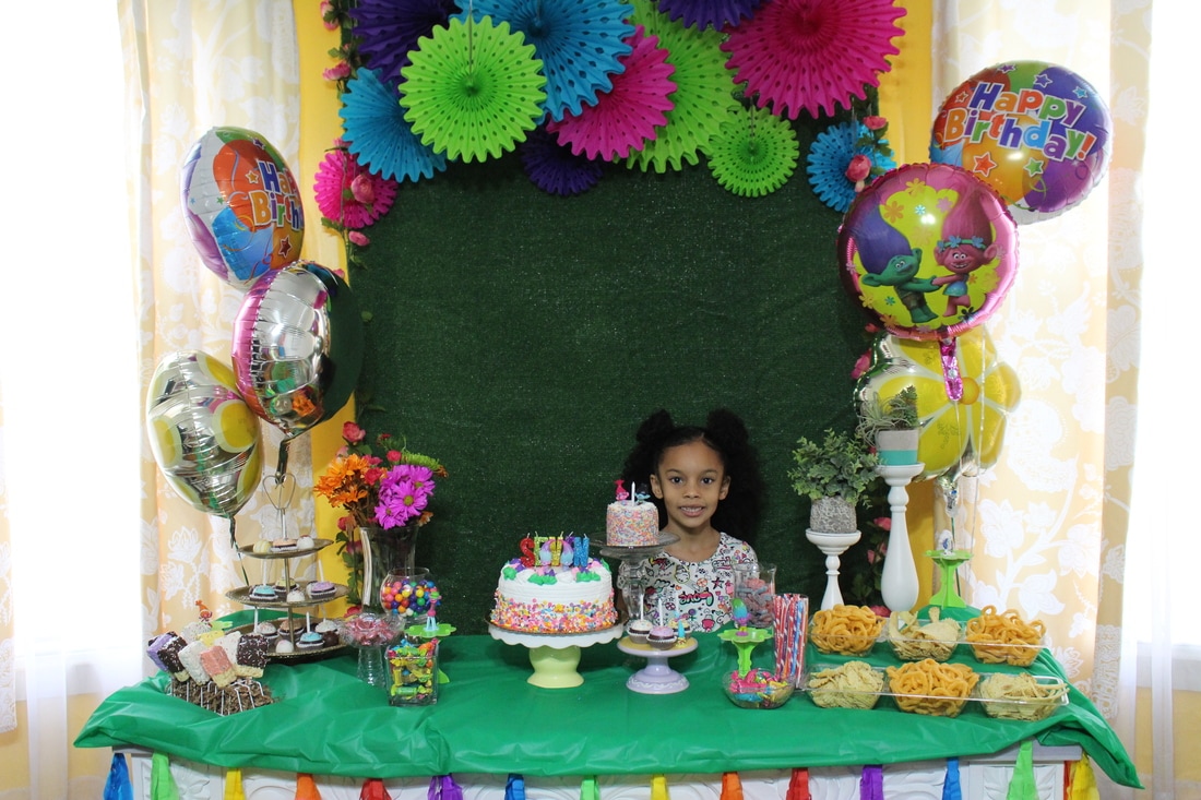 Naliya's 7th Birthday: Dreamworks Trolls Party