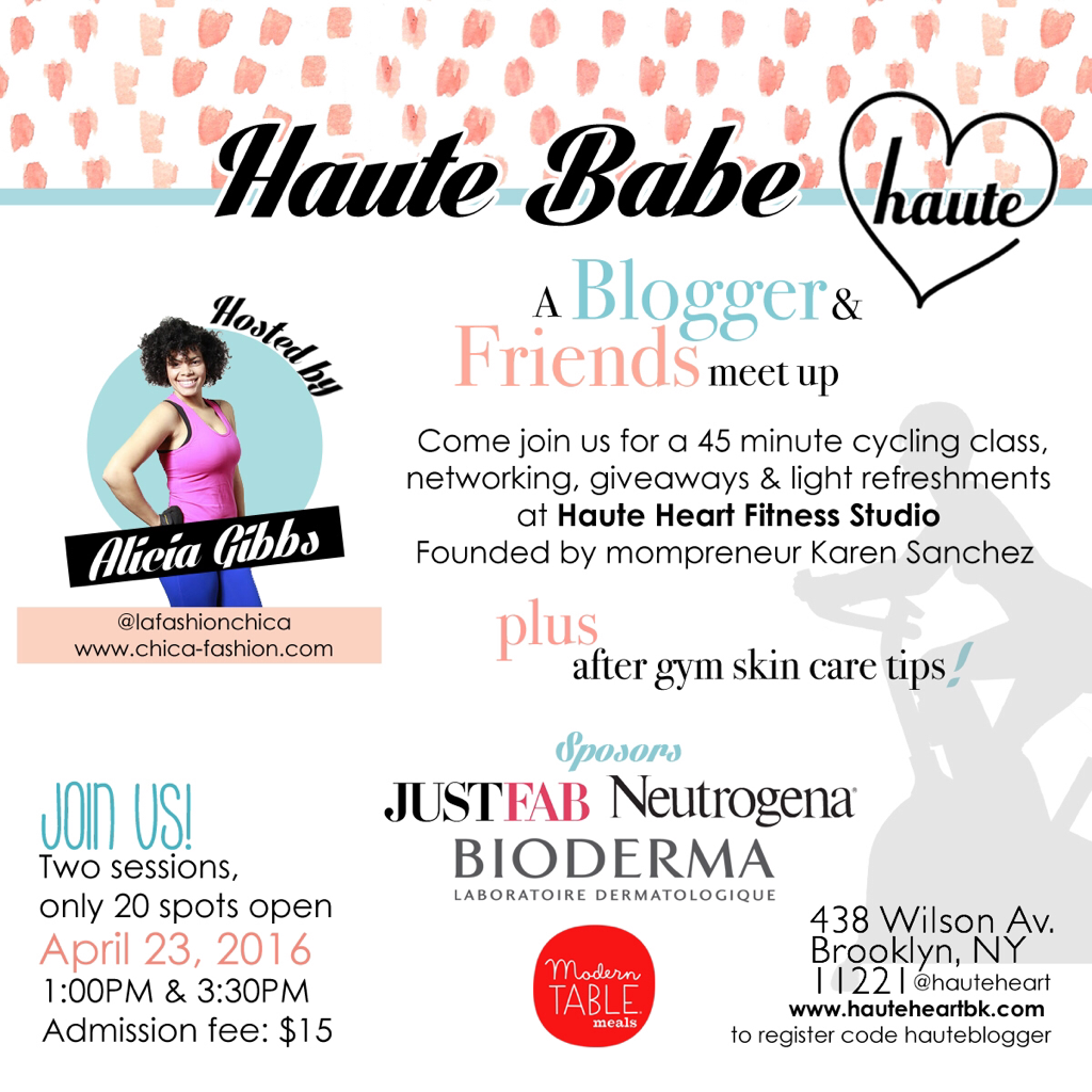 Haute Babe: A Blogger + Friends Indoor Cycling Event at HauteHeartBK #hauteheart #ChicaFashionBlog