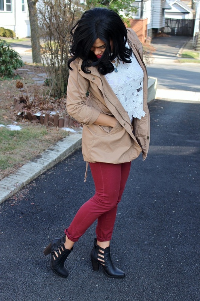Alicia Gibbs: GALentine's Day Outfit: Crochet Top + Skinny Pants #ChicaFashionBlog