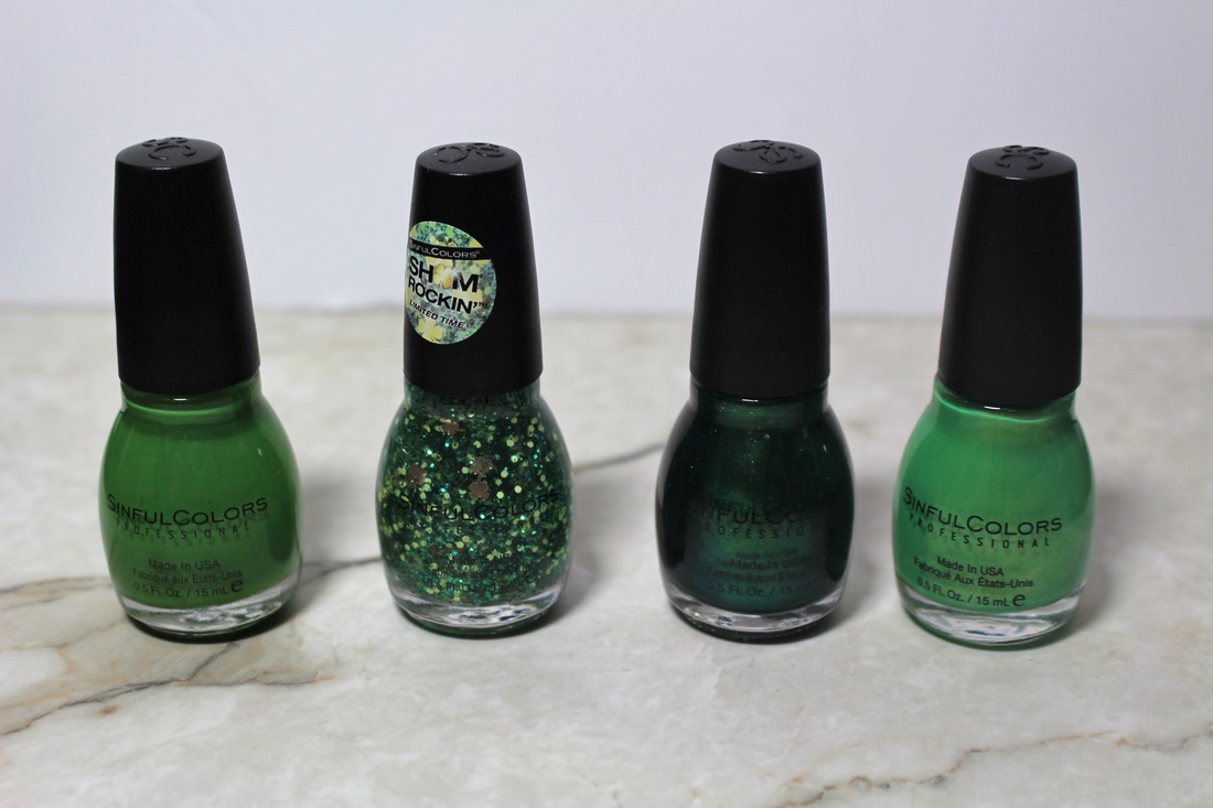 St. Patrick's Day Mani with SinfulColors Shamrock Out Collection #ChicaFashionBlog