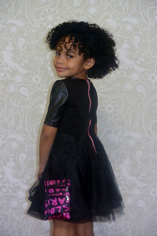 Kid's Fashion Fridays: Faux Leather Tulle Dress #chicafashionblog