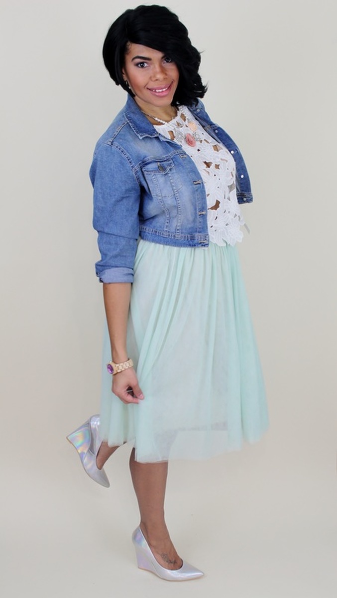 Alicia Gibbs: Easter Outfit Idea: Crochet Top + Tulle Skirt #ChicaFashionBlog