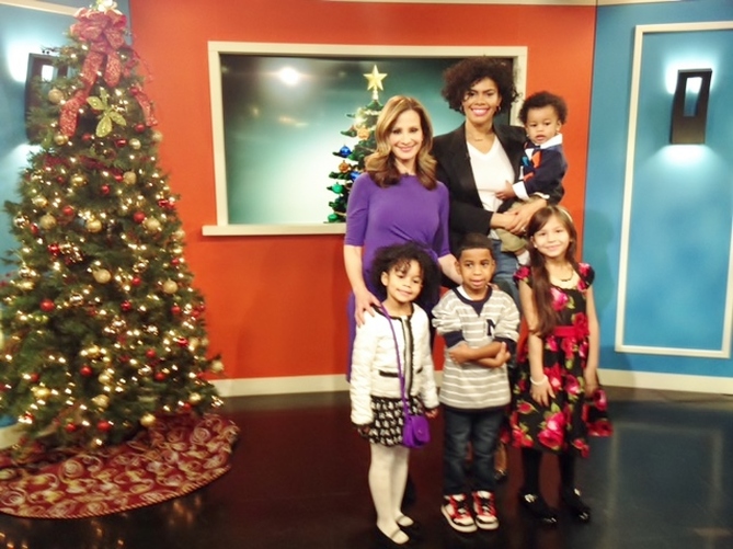 Alicia Gibbs: Telemundo Kid's Holiday Outfits Segment #ChicaFashionBlog