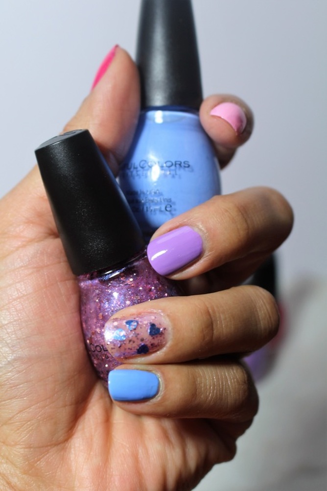 Easter Mani using New Shades from SinfulColors #chicafashionblog