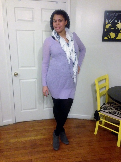 Lilac Sweater Dress Love