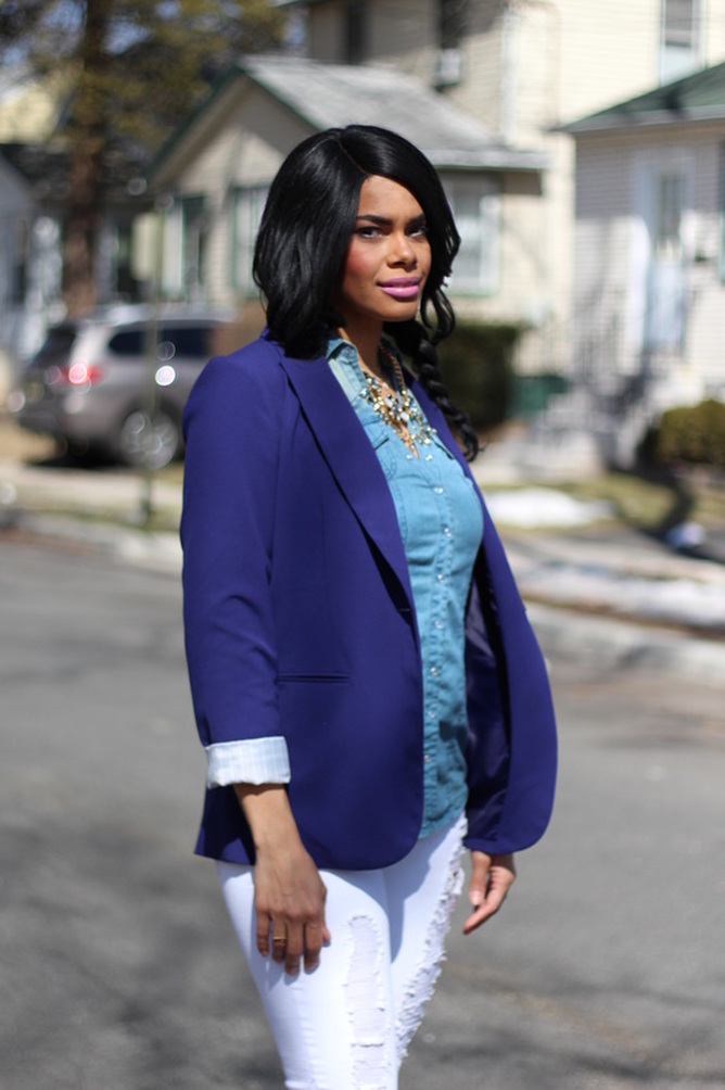 Alicia Gibbs: 3 Tips on How to Wear White Jeans with a Blazer #ChicaFashionBlog