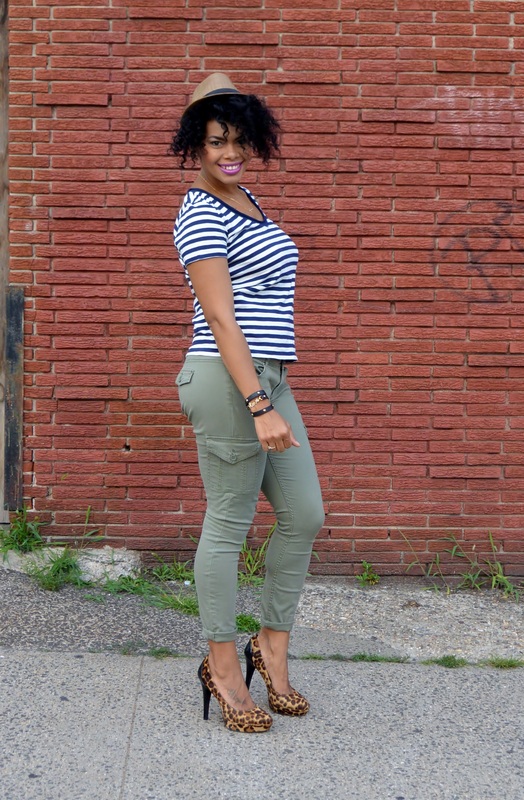 Alicia Gibbs: Chica Fashion: Date Night: Cargo Pants + Leopard Pumps