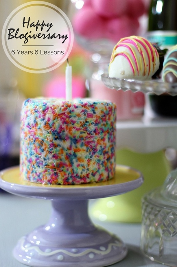 This month my blog turns 6! Here are six lessons I've learned + a cute celebratory tablescape. 