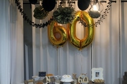 Alicia Gibbs: Black and Gold 60th Birthday Party for Dad #ChicaFashionBlog